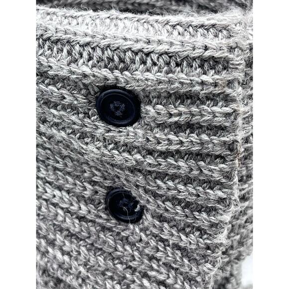 Ugg Women's Gray Classic Cardy Boot Shoes Cable Knit Boots Size 8 - Picture 4 of 14